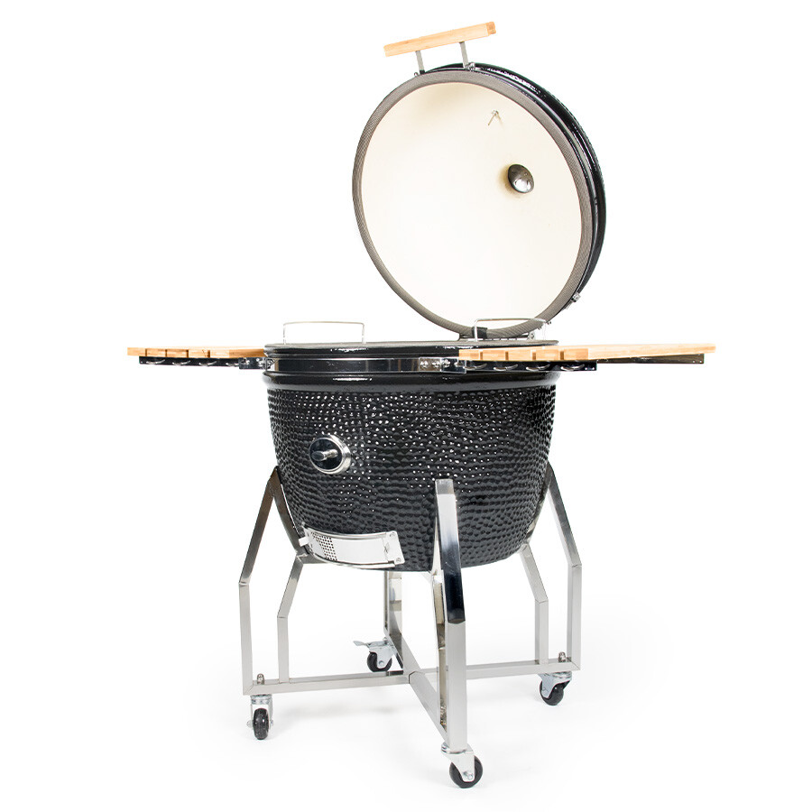 Yakiniku Kamado Grill Grande con base e piastre laterali Yakiniku Kamado Grill Grande con base e piastre laterali